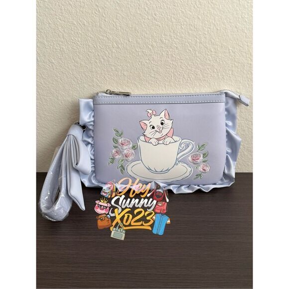 Disney The Aristocats Marie Ruffle Wristlet Pouch - Picture 1 of 5